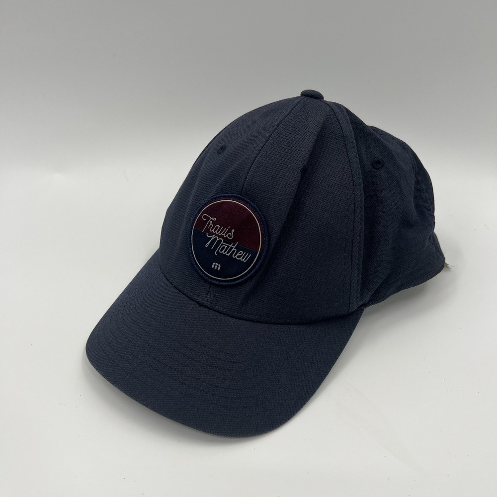Travis Mathew Hat FlexFit 110 Snapback Blue Patch Outdoor Golf Performance
